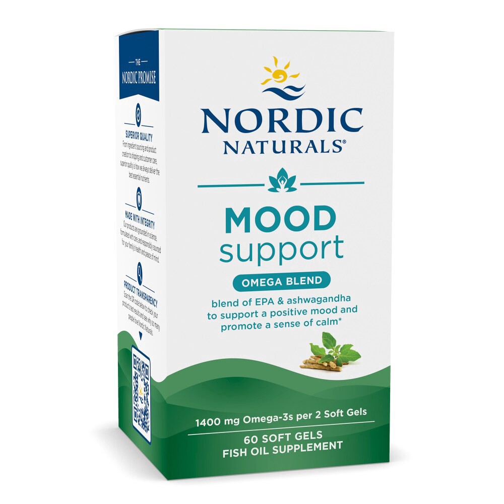 slide 2 of 5, Nordic Naturals Mood Support Omega Blend, 60 ct