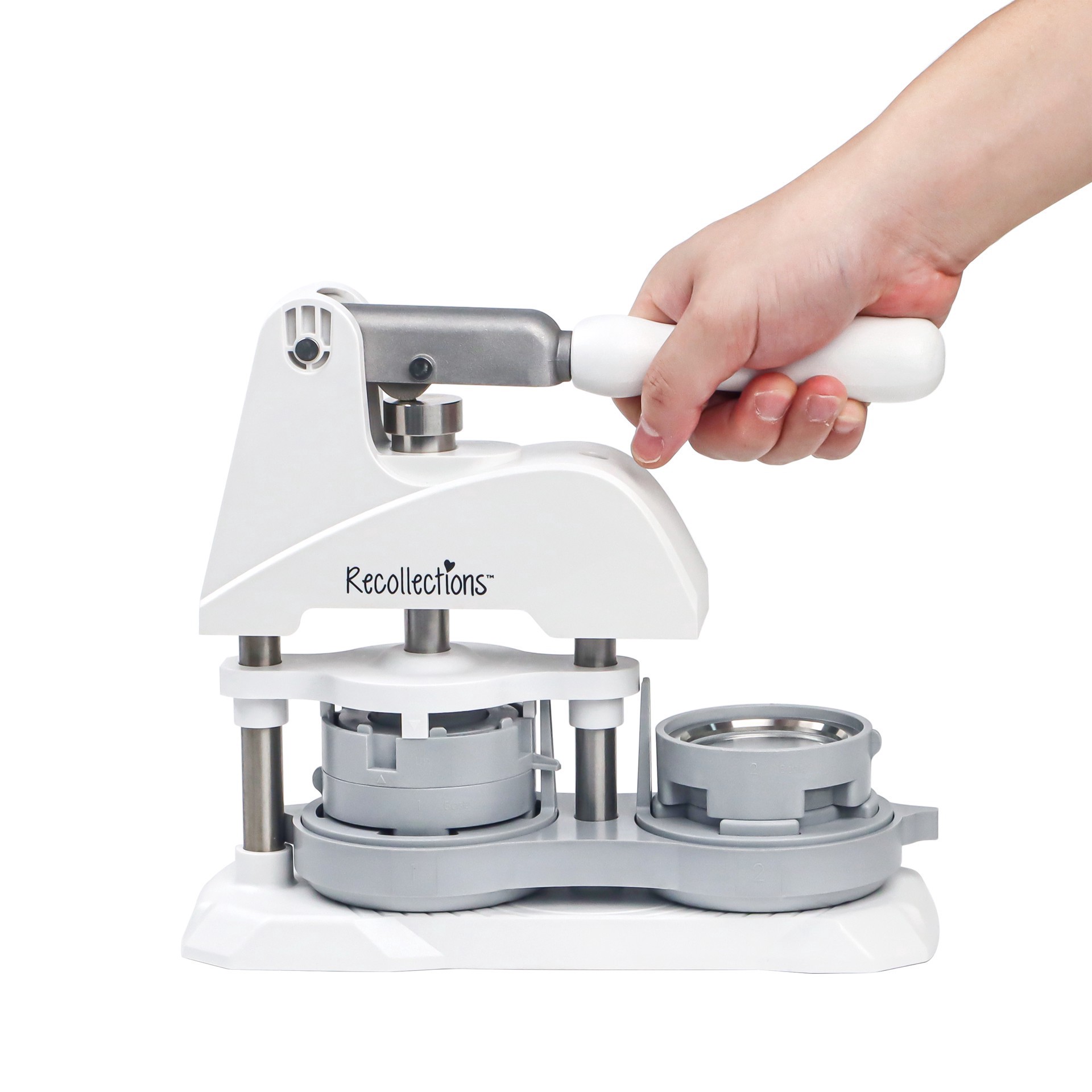 slide 7 of 7, Button Maker Kit By Recollections, 5 in x 4 in x 9 in