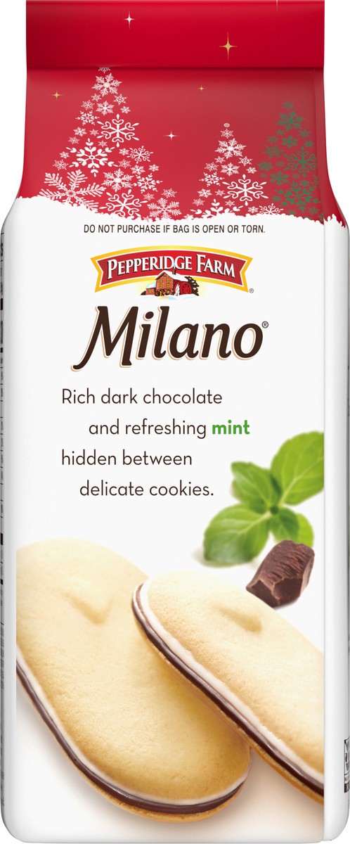slide 5 of 9, Pepperidge Farm Milano Mint Chocolate Cookies, 7 OZ Bag (15 Cookies), 7 oz