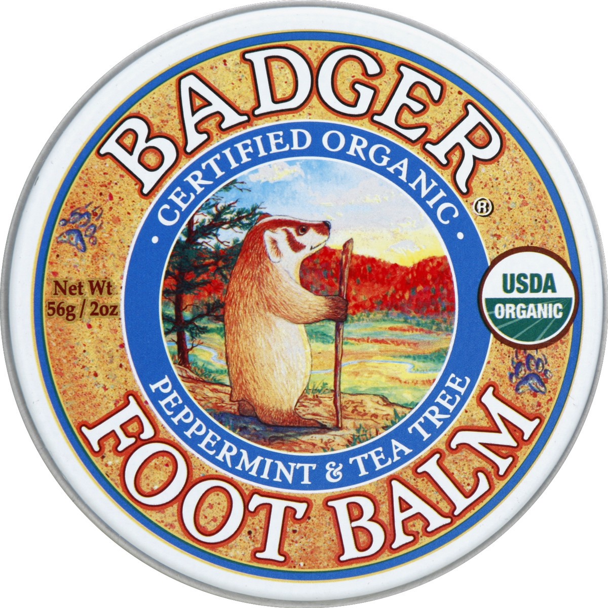 slide 1 of 1, Badger Peppermint & Tea Tree Foot Balm, 2 oz