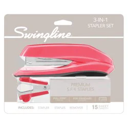 Swingline 3-in-1 Stapler Set (Color Will Vary)