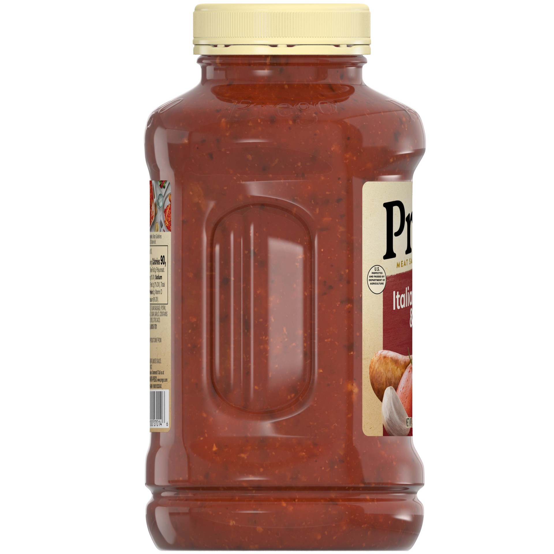 slide 5 of 5, Prego Italian Sausage and Garlic Meat Sauce, 44 oz Jar, 44 oz