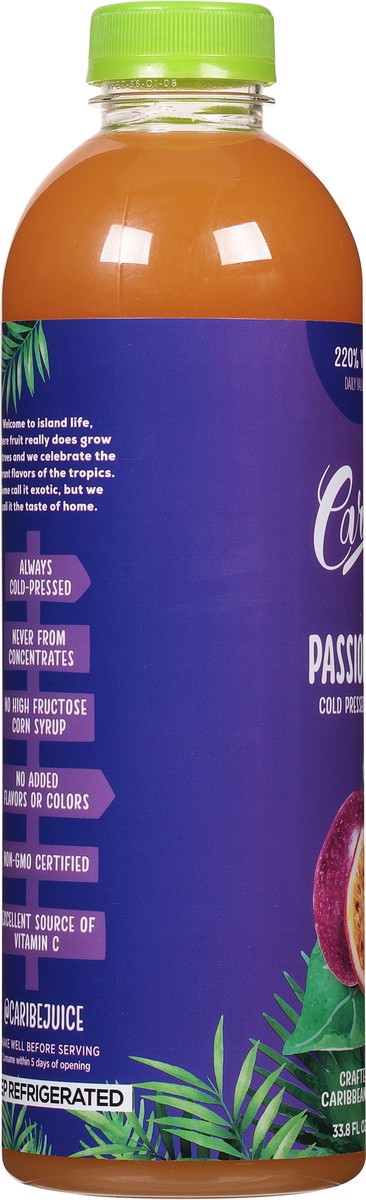 slide 11 of 13, Caribe Cold Pressed Passion Fruit Juice Blend - 33.8 fl oz, 33.8 fl oz