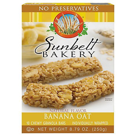 slide 1 of 1, Sunbelt Bakery Granola Bars Chewy Banana Harvest - 10 Count, 10 ct