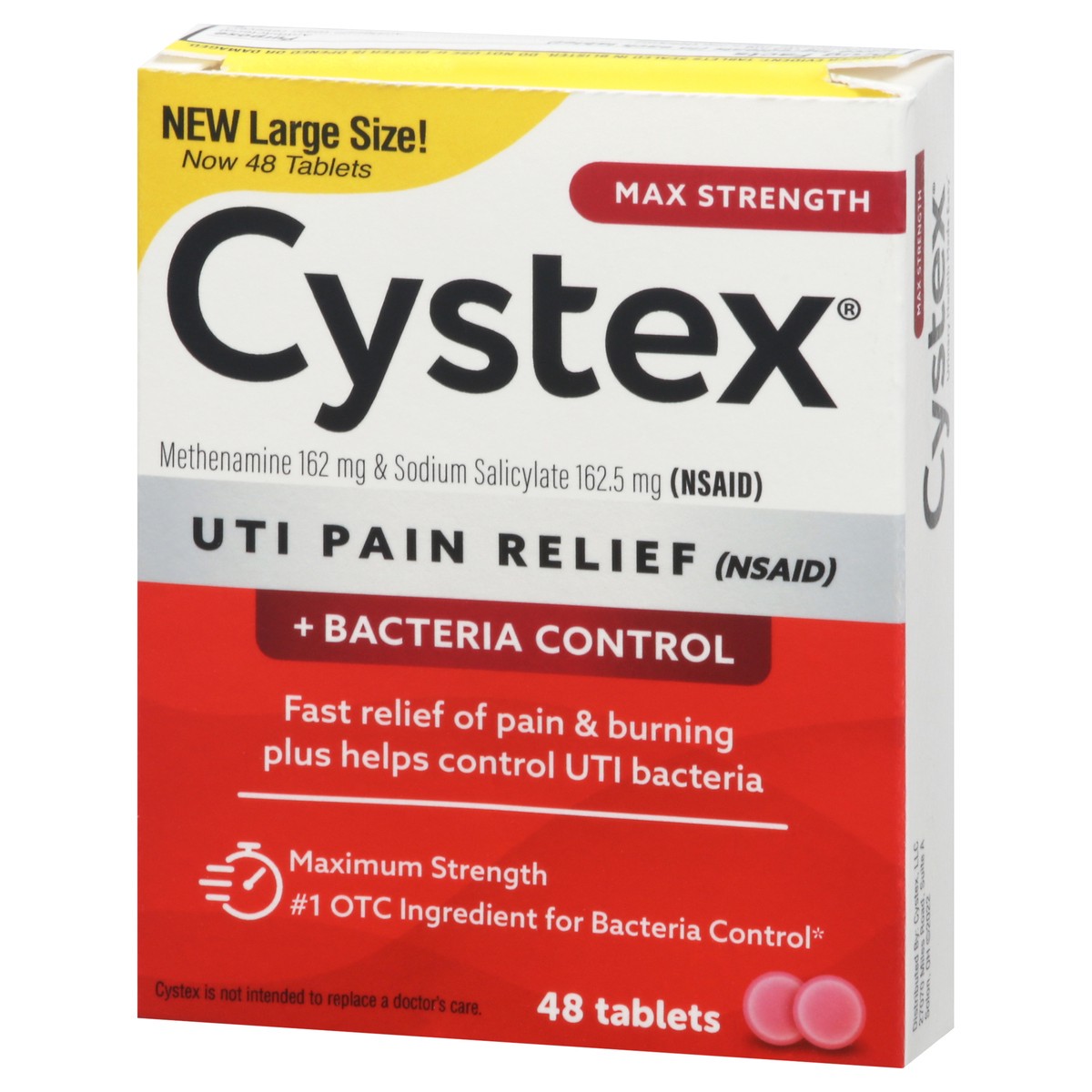 slide 3 of 9, Cystex UTI Pain Relief, 48 ct