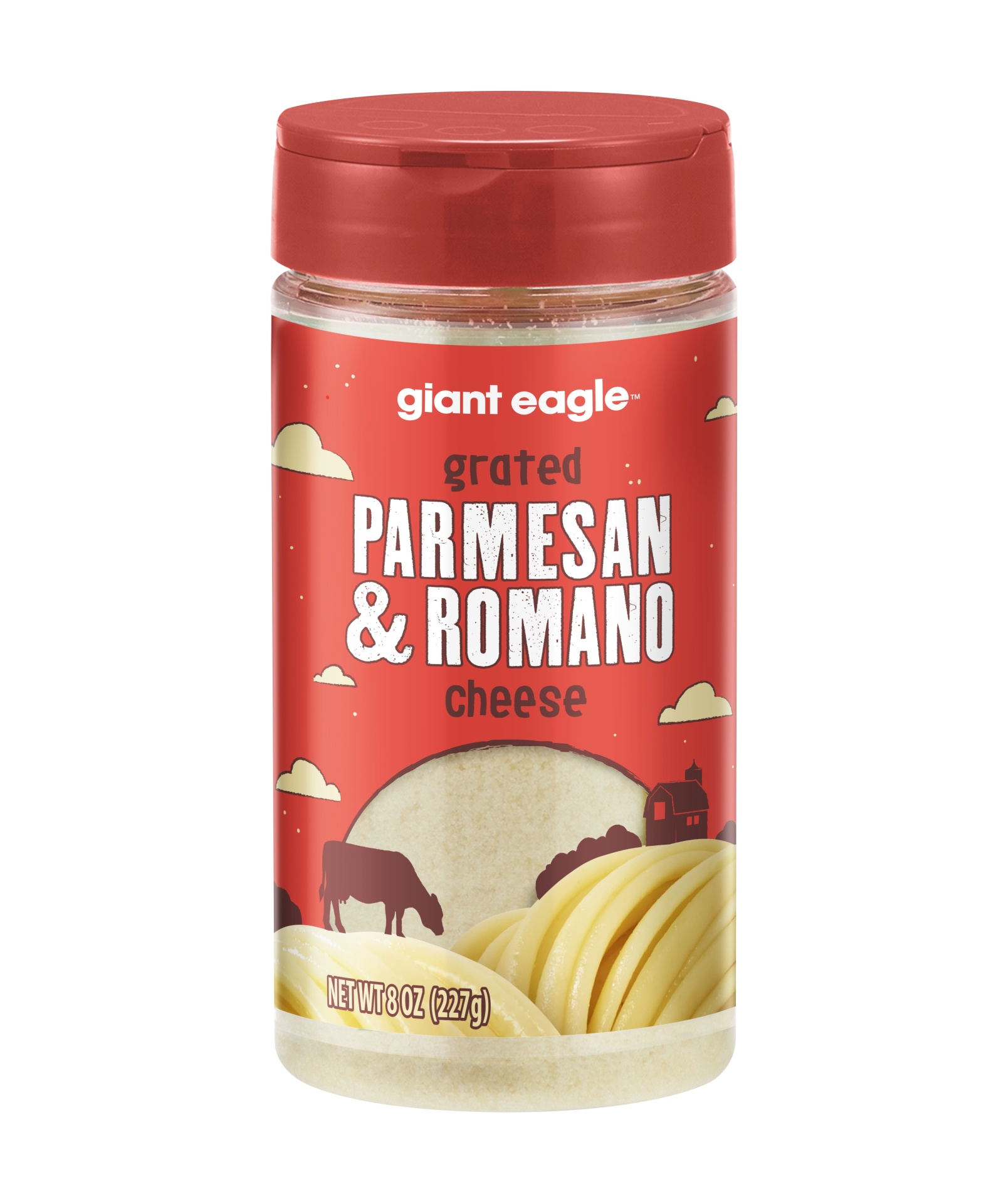 slide 1 of 1, Giant Eagle Grated Parmesan & Romano Cheese, 8 oz