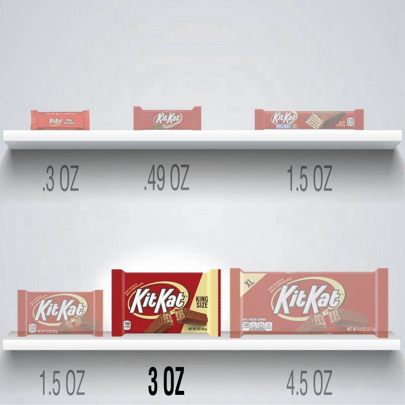 slide 4 of 6, KIT KAT King Size Wafer Bar, 3 oz