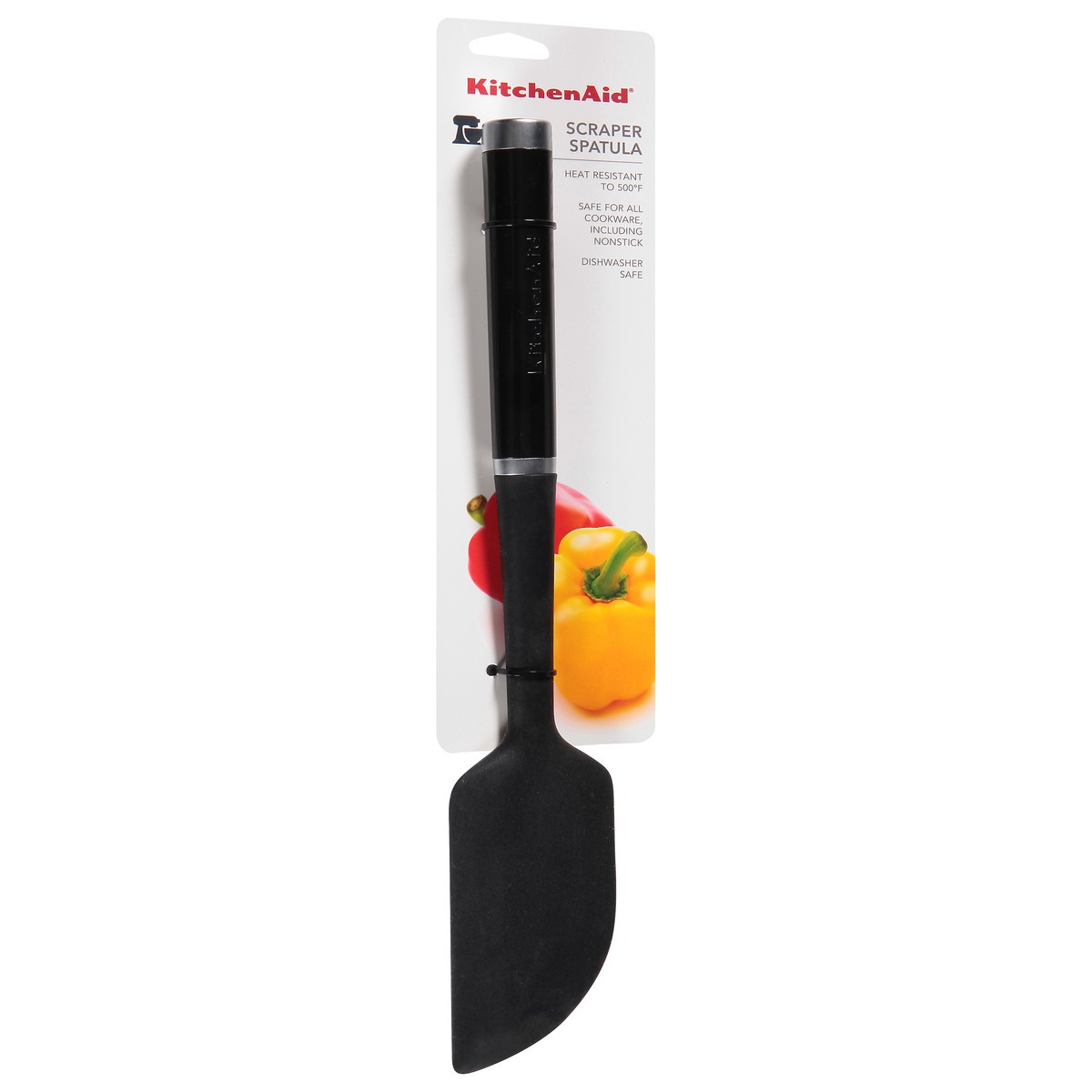 slide 2 of 9, KitchenAid Scraper Spatula - Red/Black, 1 ct