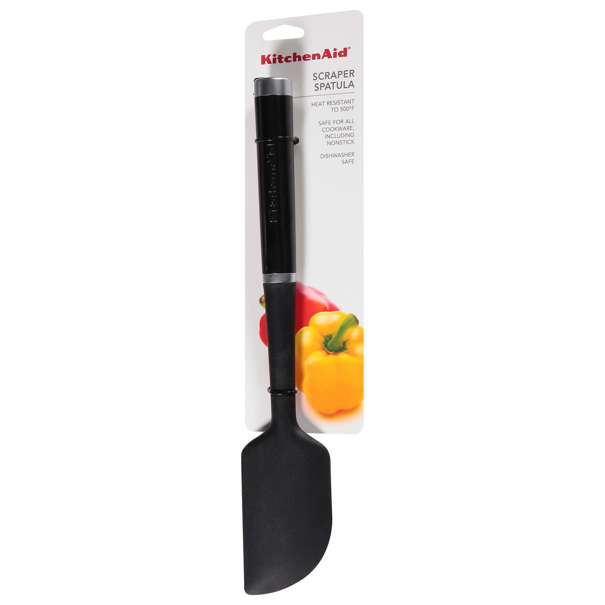 slide 3 of 9, KitchenAid Scraper Spatula - Red/Black, 1 ct