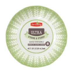 Our Ultra Strong & Sturdy Coated Paper Bowls 20 Oz