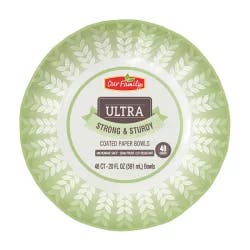 Our Ultra Strong & Sturdy Coated Paper Bowls 20 Oz