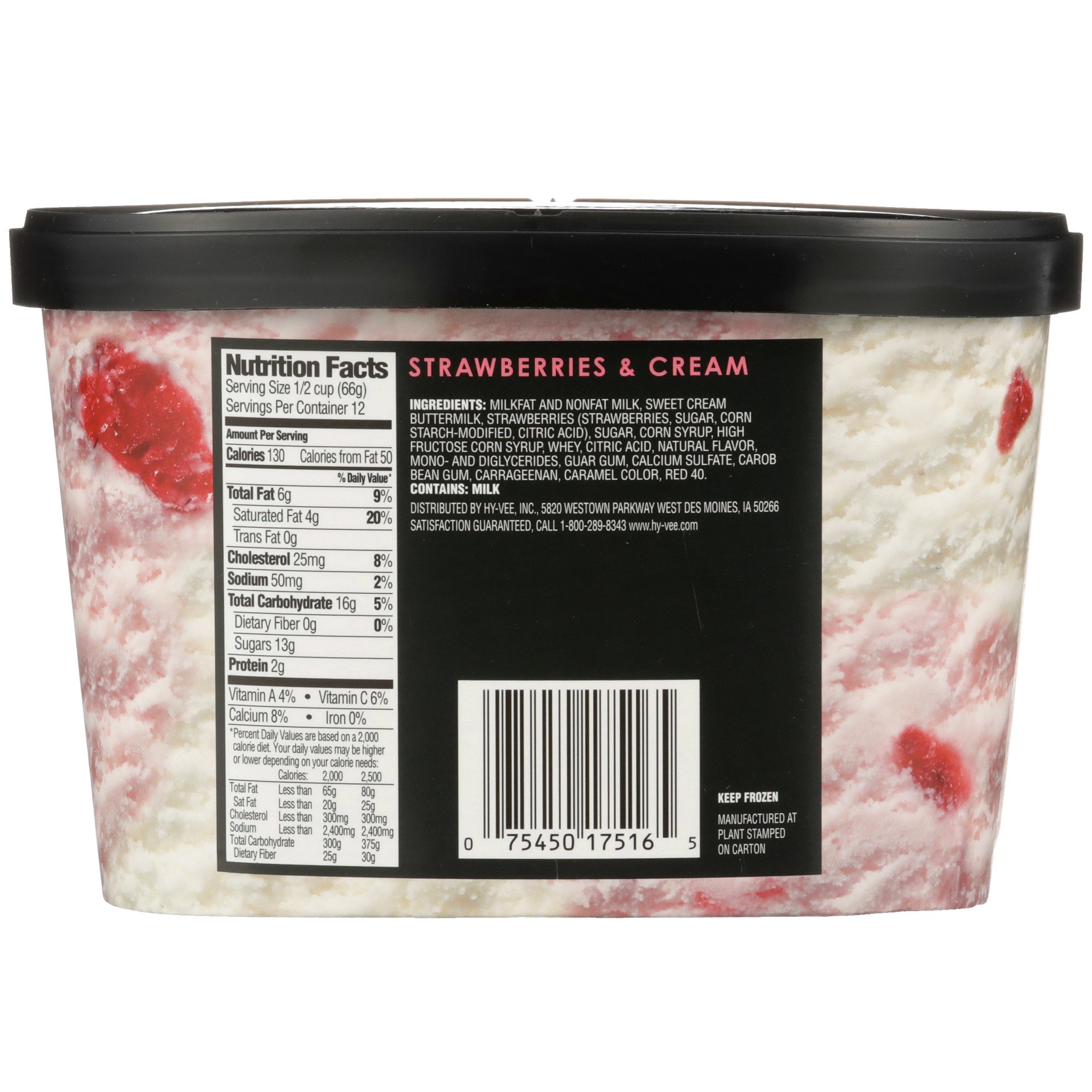 slide 4 of 6, It's Your Churn Strawberries & Cream Premium Ice Cream, 1.5 qt