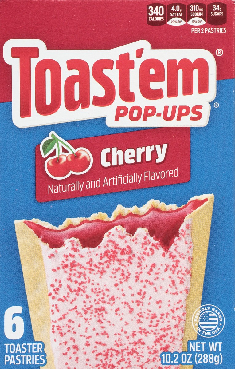 slide 7 of 9, Toast'em Pop-ups Cherry Toaster Pastries 6 ea, 6 ct