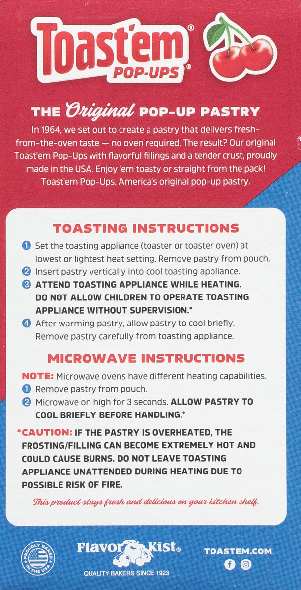 slide 4 of 9, Toast'em Pop-ups Cherry Toaster Pastries 6 ea, 6 ct