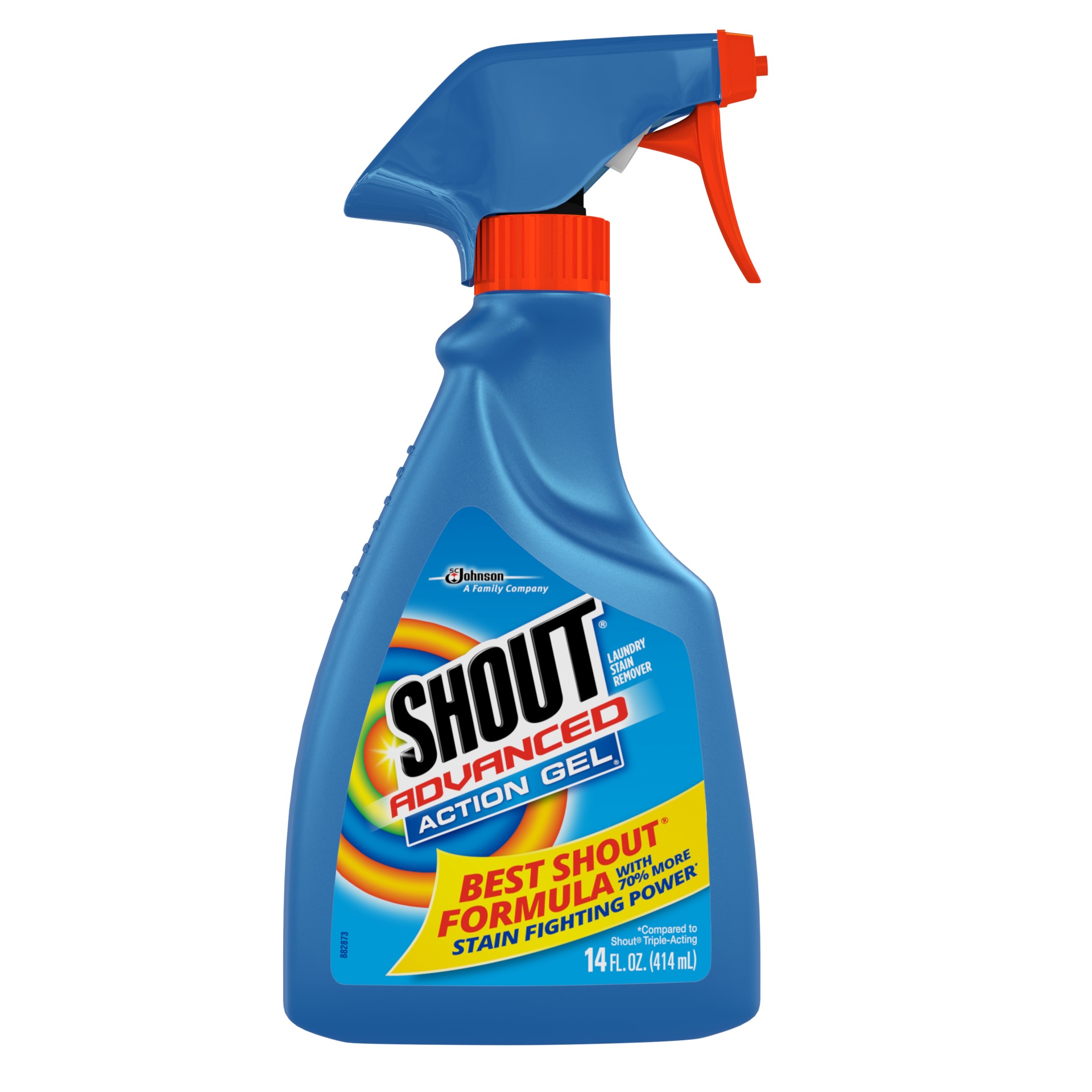 slide 1 of 7, Shout Advanced Action Gel Laundry Stain Remover, 14 oz