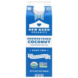 New Barn Organics Unsweetened Coconut Coconut Milk 32 fl oz