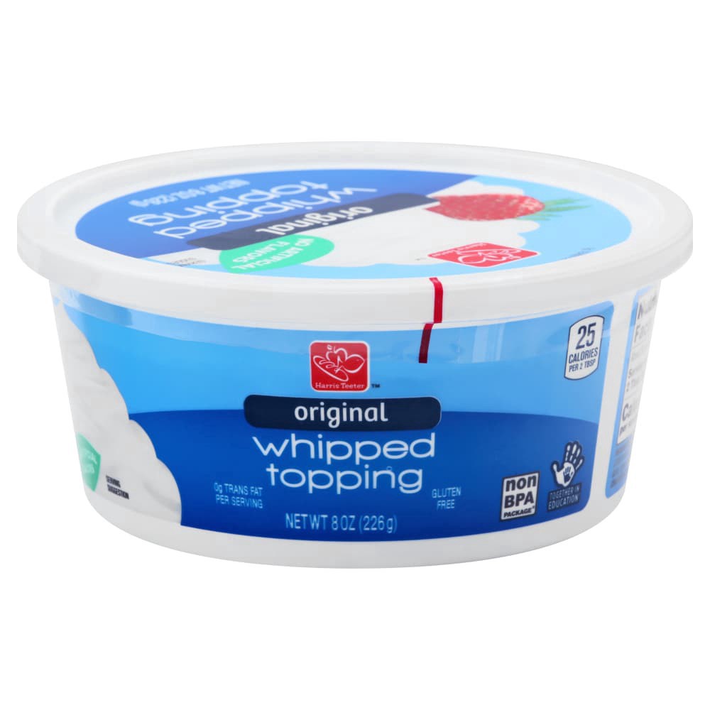 slide 1 of 8, Harris Teeter Non Dairy Whipped Topping - 8 oz, 8 oz