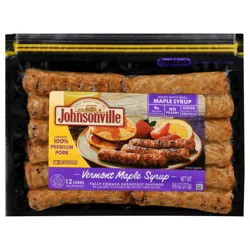 Johnsonville Fully Cooked Vermont Maple Syrup Breakfast Sausage, 12 Count, 9.6 oz