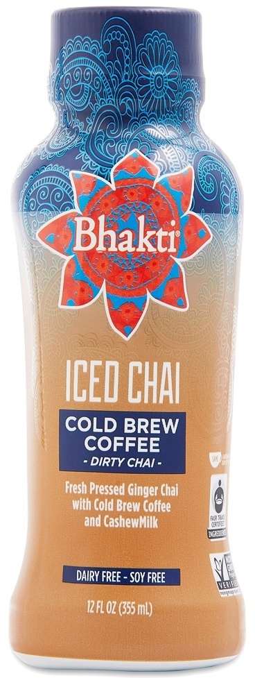 slide 1 of 1, Bhakti Cold Brew Coffee Chai, 12 oz