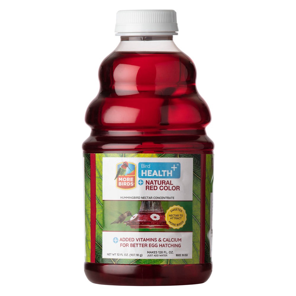 slide 1 of 1, More Birds Bird Health Natural Red Color Nectar, 32 fl oz