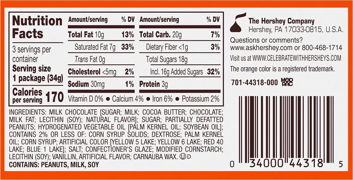 slide 2 of 4, Reese's PIECES Shake and Break Milk Chocolate Eggs Candy, 1.2 oz, Packs (3 Count), 1.2 oz