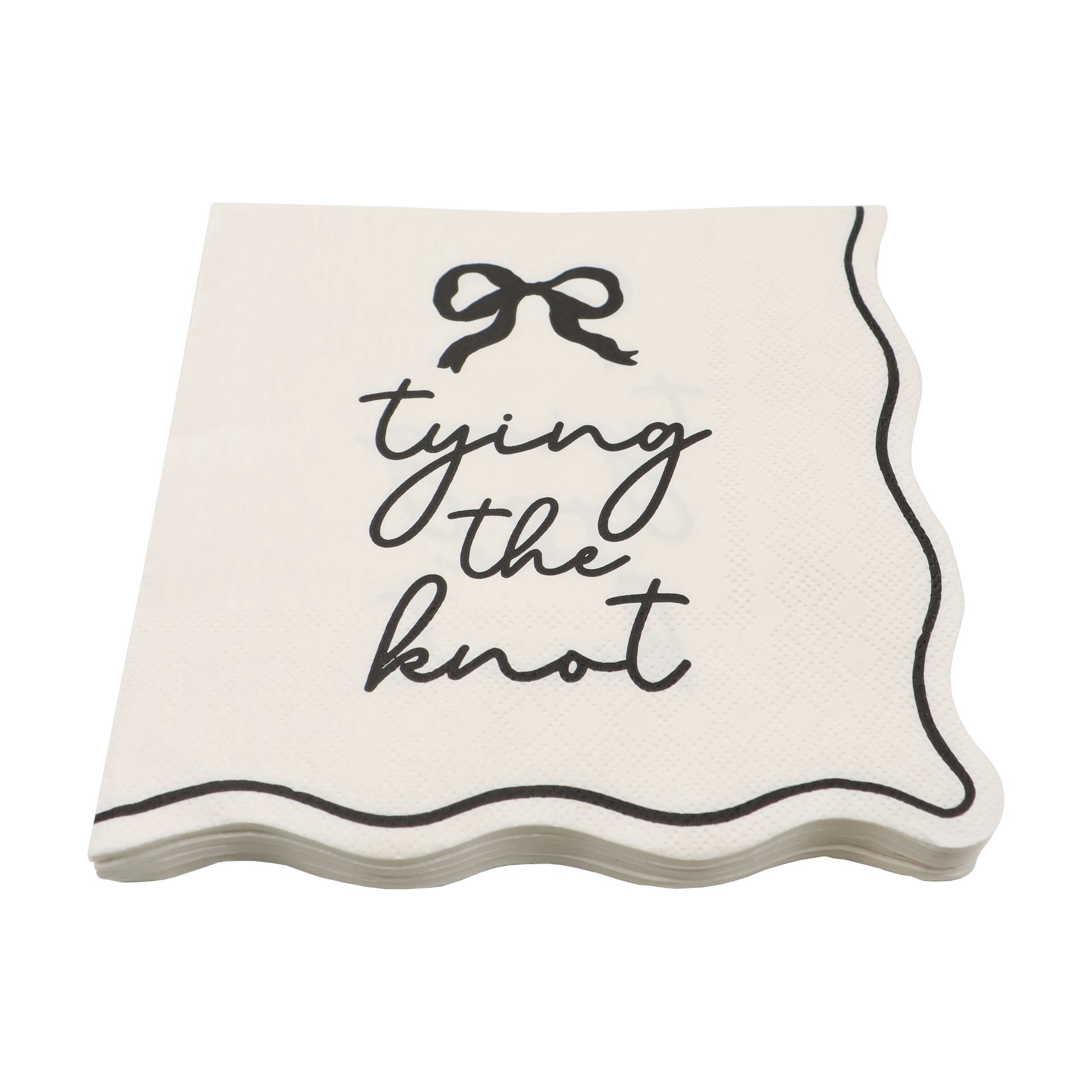slide 2 of 3, Tying The Knot Lunch Napkins, 20ct. By Celebrate It, 20 ct