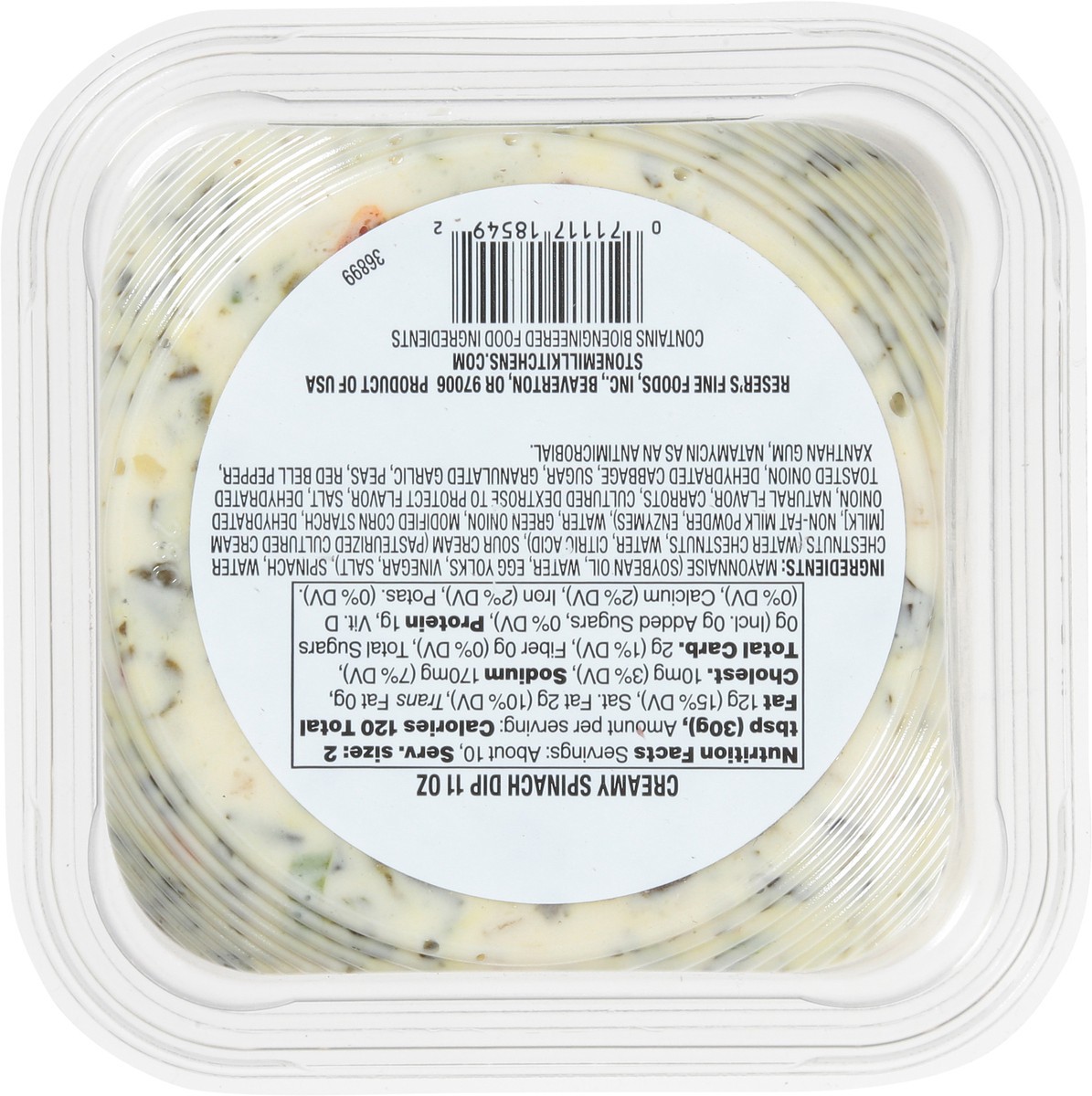 slide 7 of 11, Stonemill Kitchens Creamy Spinach Dip, 10 oz