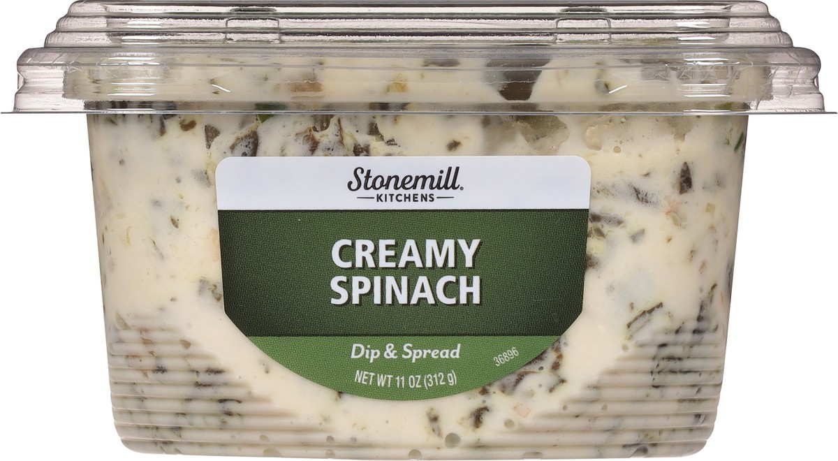 slide 4 of 11, Stonemill Kitchens Creamy Spinach Dip, 10 oz
