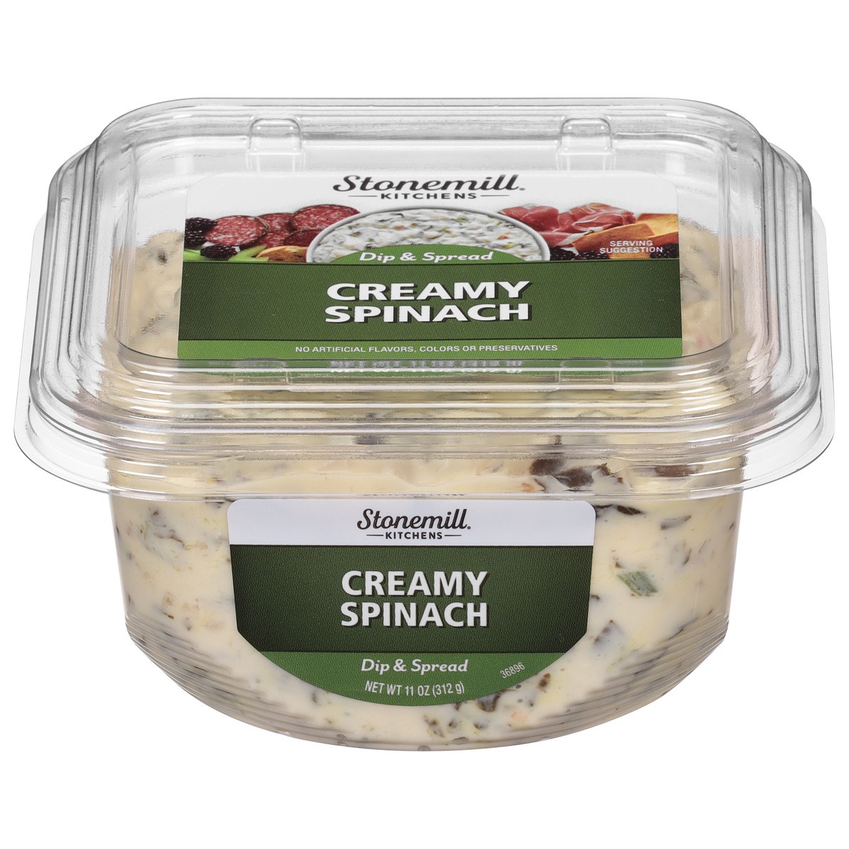 slide 6 of 11, Stonemill Kitchens Creamy Spinach Dip, 10 oz
