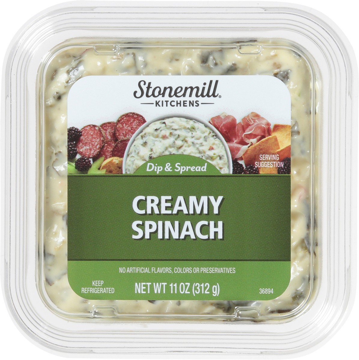 slide 5 of 11, Stonemill Kitchens Creamy Spinach Dip, 10 oz