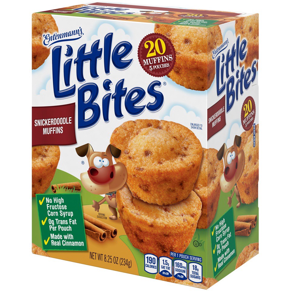 slide 6 of 8, Entenmann's Little Bites Snickerdoodle Muffins 8.25oz, 8.25 oz