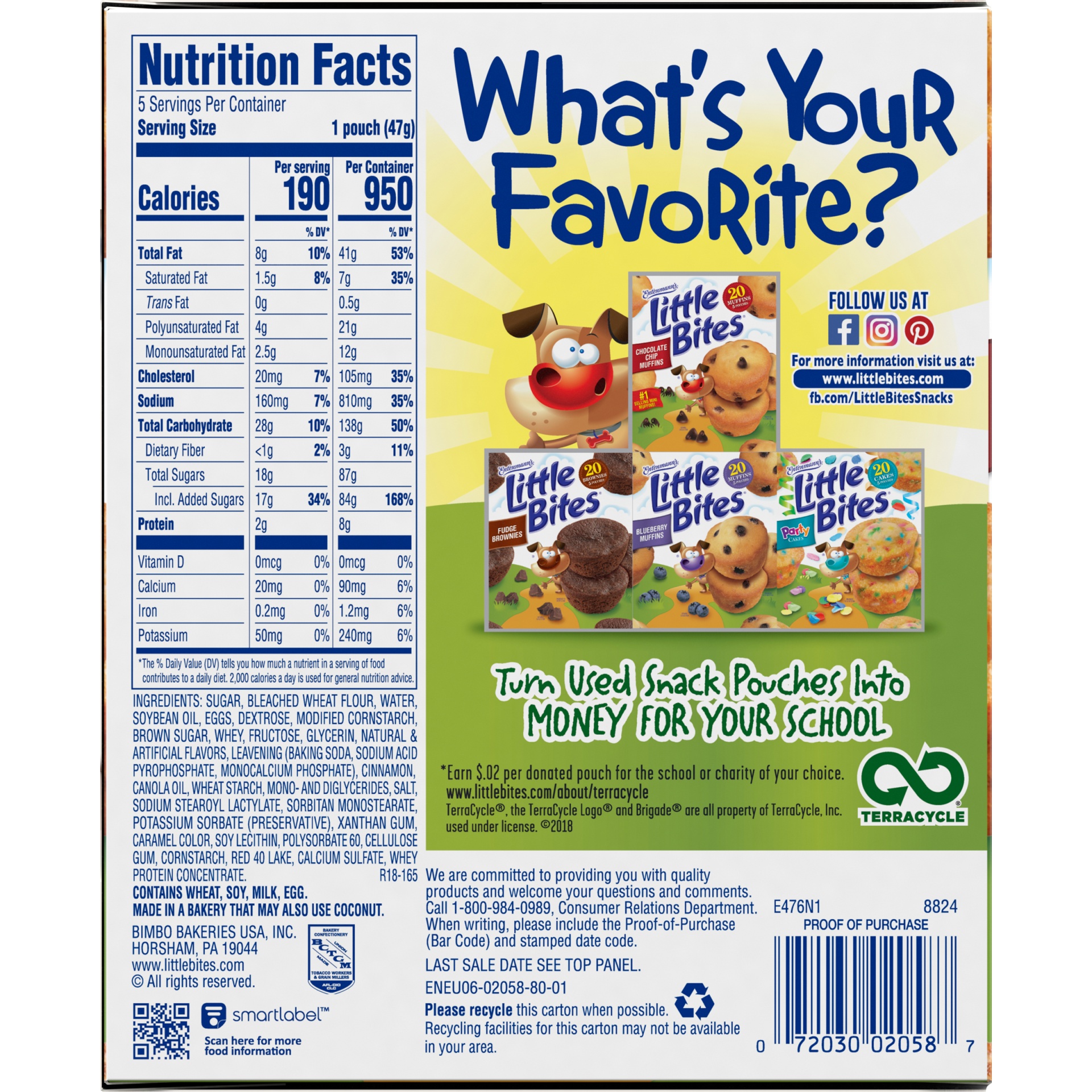 Entenmann's Little Bites Snickerdoodle Cinnamon Sugar Muffins 5 ct Shipt