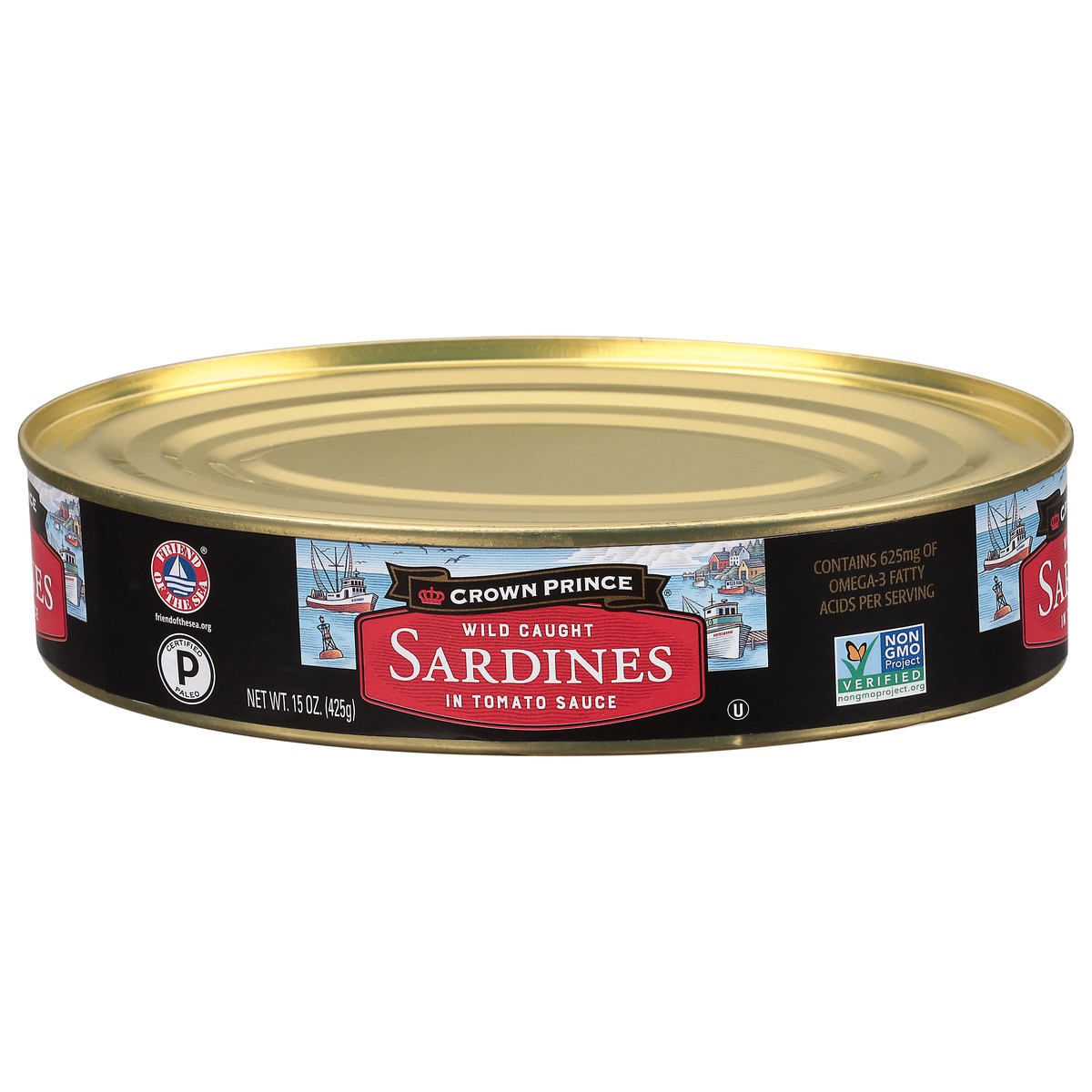 slide 3 of 9, Crown Prince In Tomato Sauce Wild Caught Sardines 15 oz, 15 oz