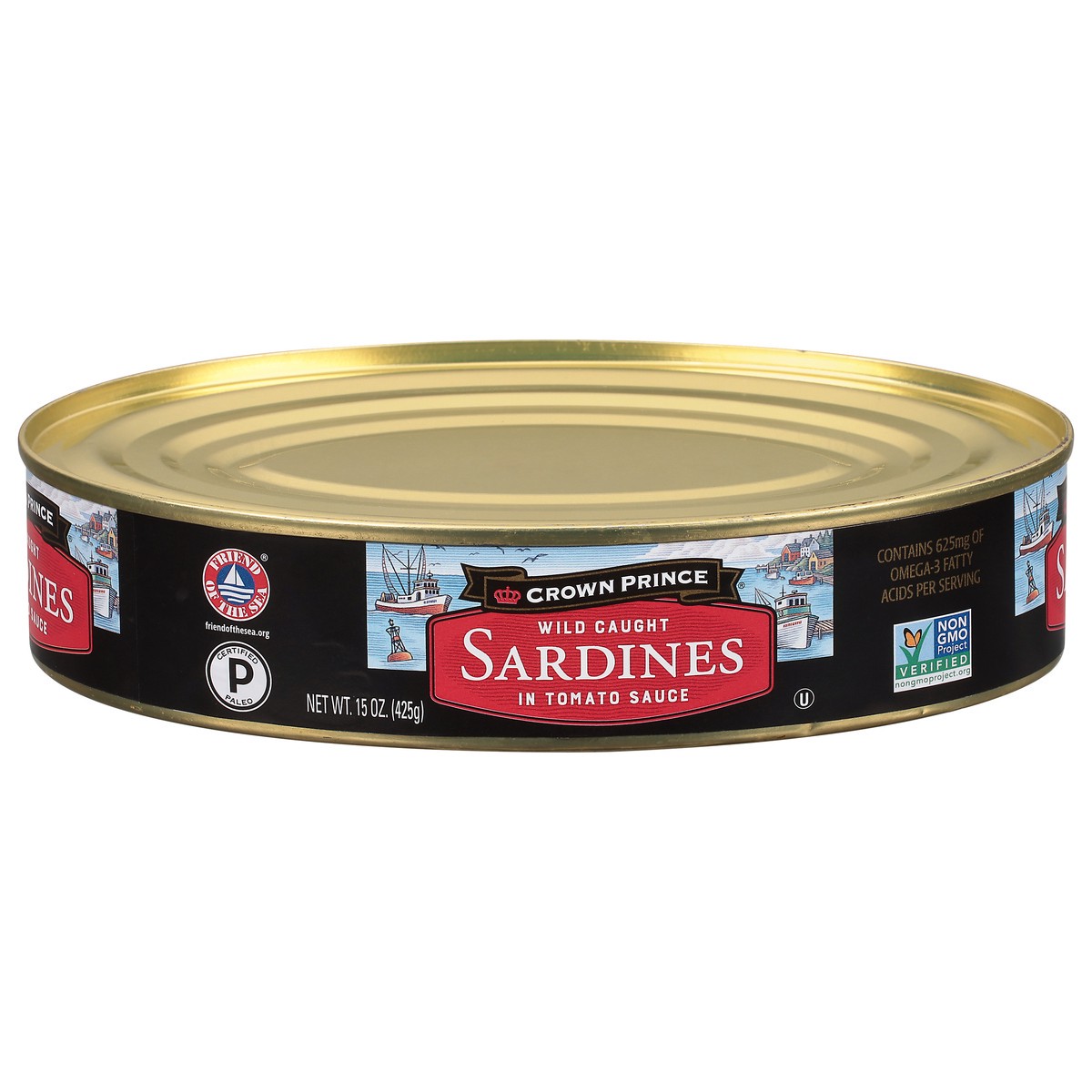 slide 1 of 9, Crown Prince In Tomato Sauce Wild Caught Sardines 15 oz, 15 oz