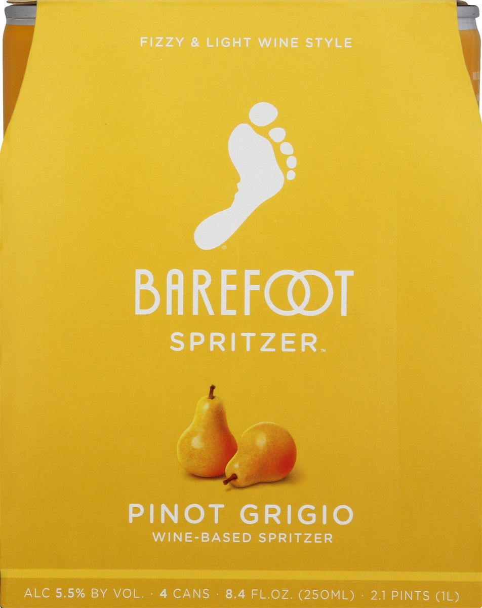 slide 3 of 7, Barefoot White Wine, 4 ct