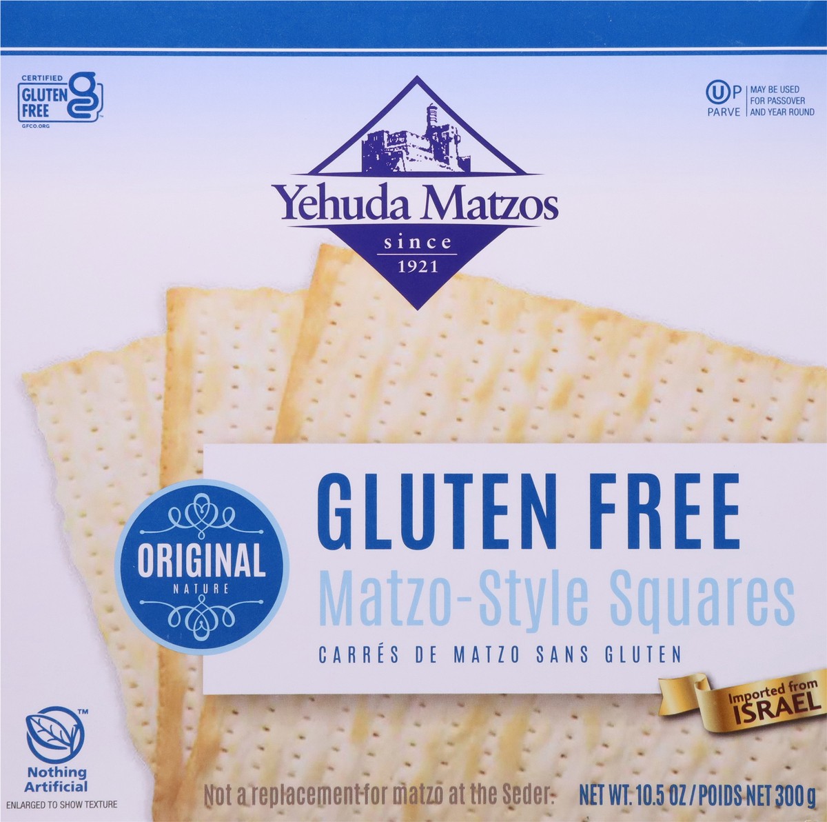 slide 6 of 9, Yehuda Gluten Free Original Matzo-Style Squares 10.5 oz, 10.5 oz