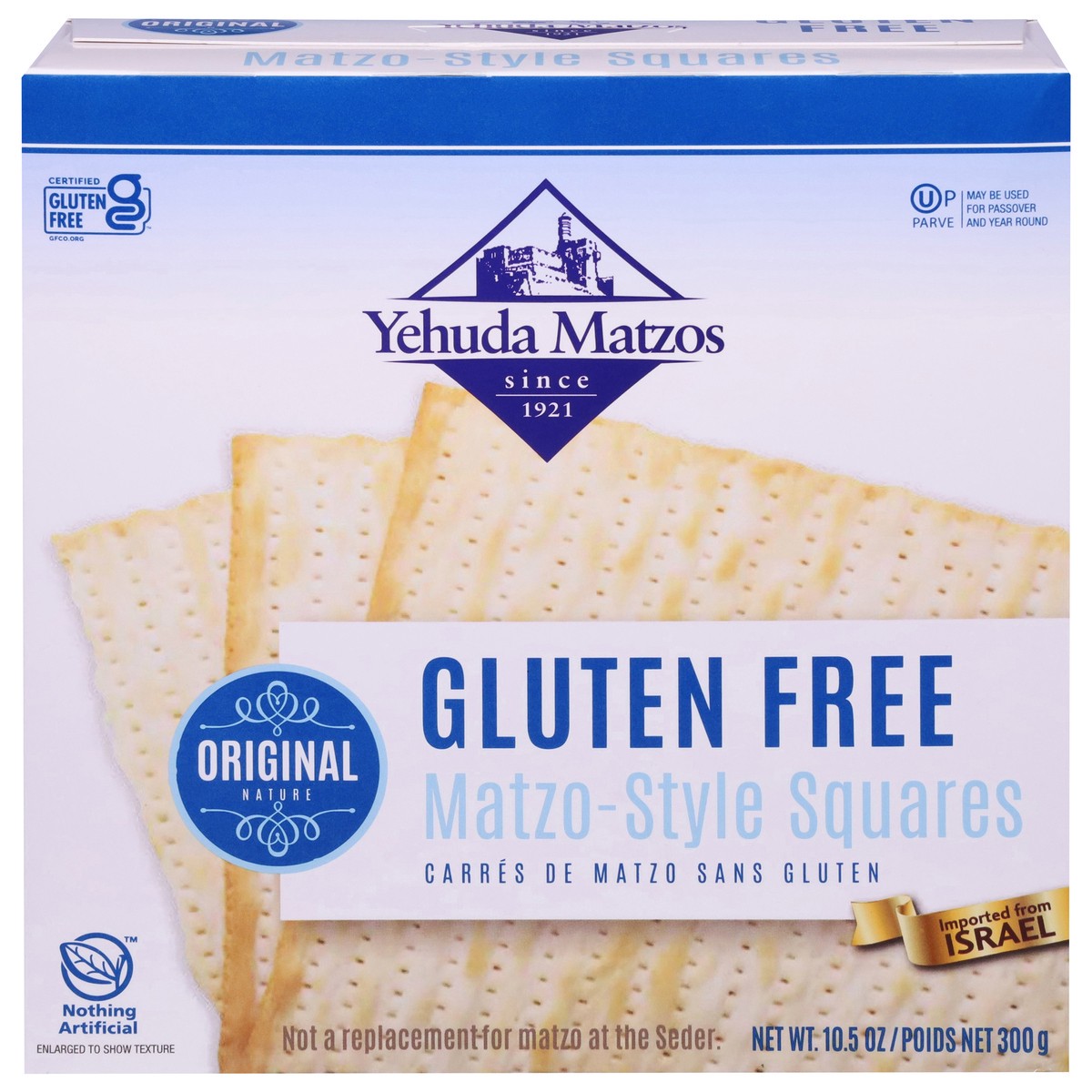 slide 1 of 9, Yehuda Gluten Free Matzo-Style Squares, 10.5 oz