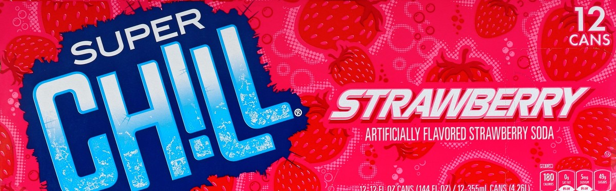slide 6 of 7, Super Chill Strawberry Soda - 12 ct; 12 oz, 12 ct; 12 oz