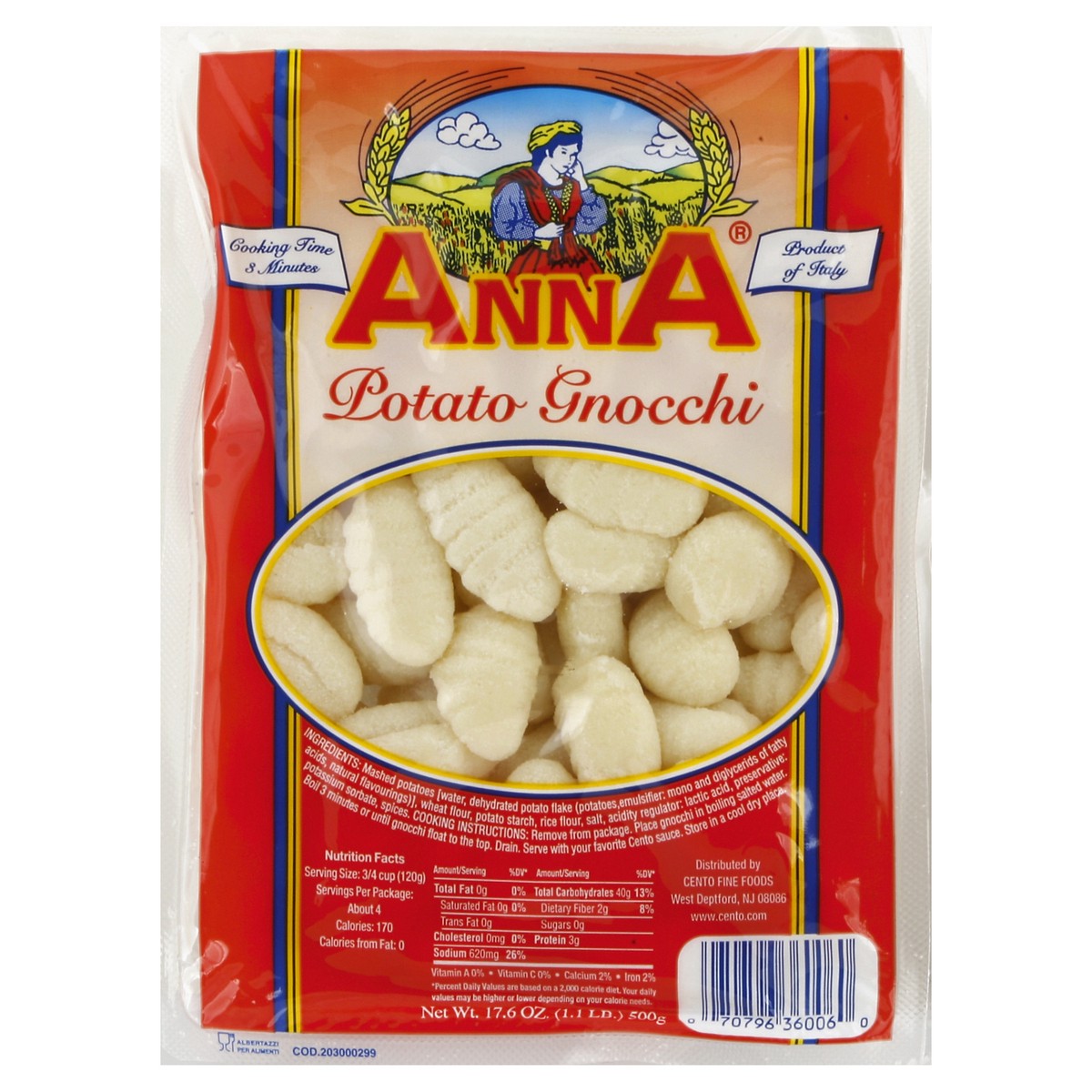 slide 6 of 6, Anna Gnocchi 17.6 oz, 17.6 oz