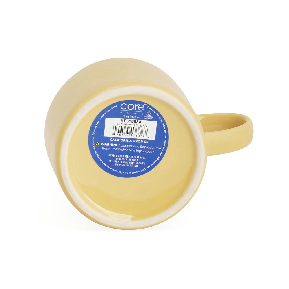 slide 2 of 2, Core Home Ceramic Mug - Cream, 16 oz