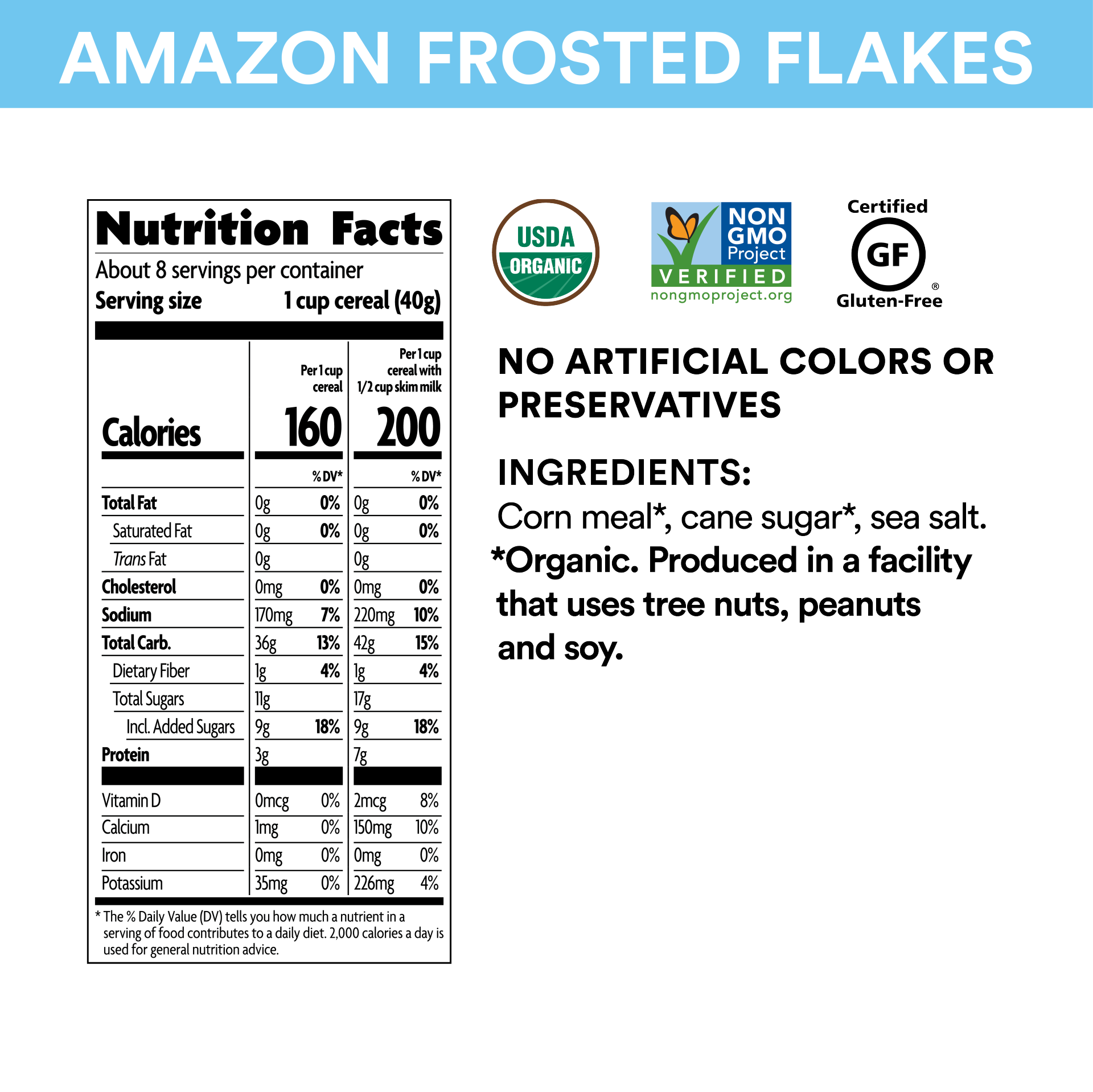 slide 3 of 7, Nature's Path Organic Nature's Path Envirokidz Organic Amazon Frosted Flakes Cereal 11oz Box, 11.5 oz