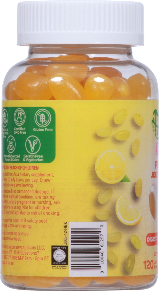 slide 5 of 9, Human Beanz Kids Fiber Jelly Beans - Lemon Blast, 120 ct