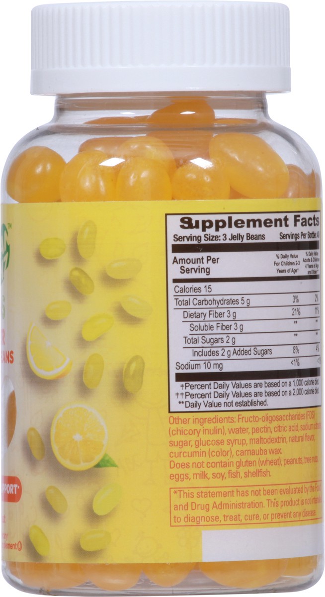 slide 9 of 9, Human Beanz Kids Fiber Jelly Beans - Lemon Blast, 120 ct