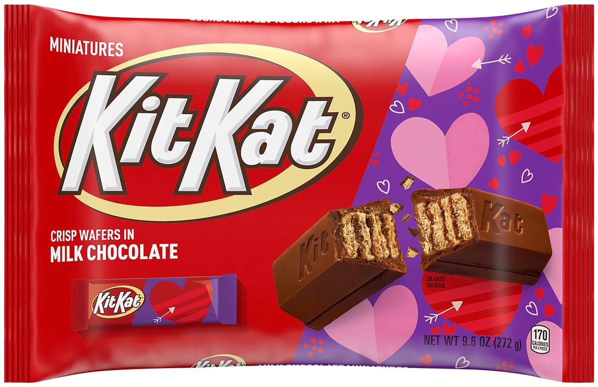 slide 5 of 7, KIT KAT Crisp Wafers, Milk Chocolate, 9.6 oz