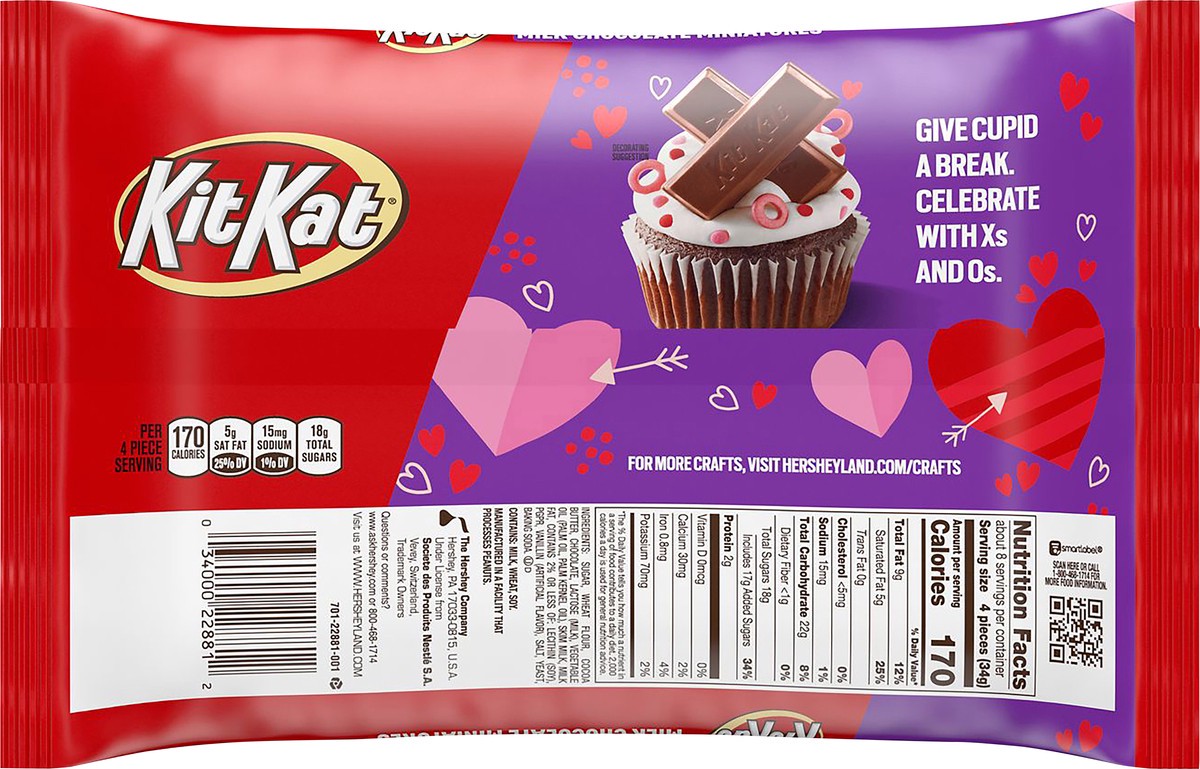 slide 4 of 7, KIT KAT Crisp Wafers, Milk Chocolate, 9.6 oz