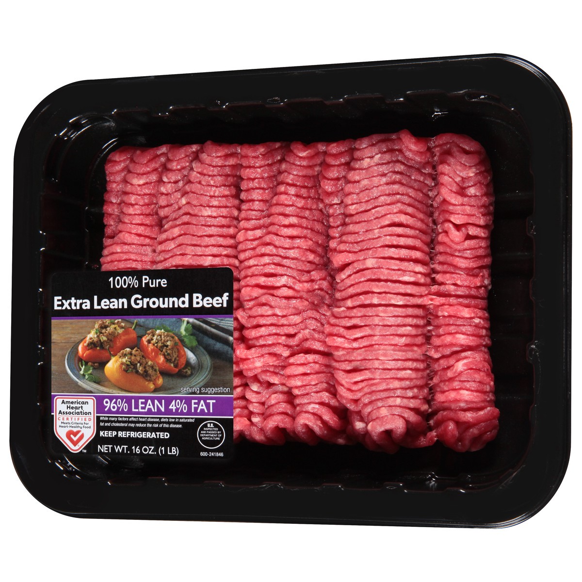 slide 2 of 4, JBS USA 96%/4% 100% Pure Extra Lean Ground Beef 16 oz, 16 oz
