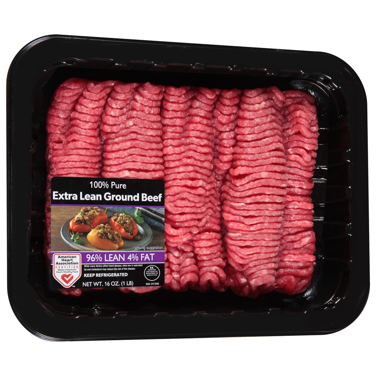 slide 3 of 4, JBS USA 96%/4% 100% Pure Extra Lean Ground Beef 16 oz, 16 oz