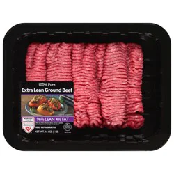 JBS USA 96%/4% 100% Pure Extra Lean Ground Beef 16 oz