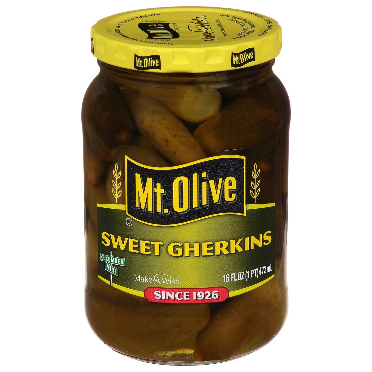 slide 1 of 9, Mt. Olive Sweet Gherkin Pickles, 