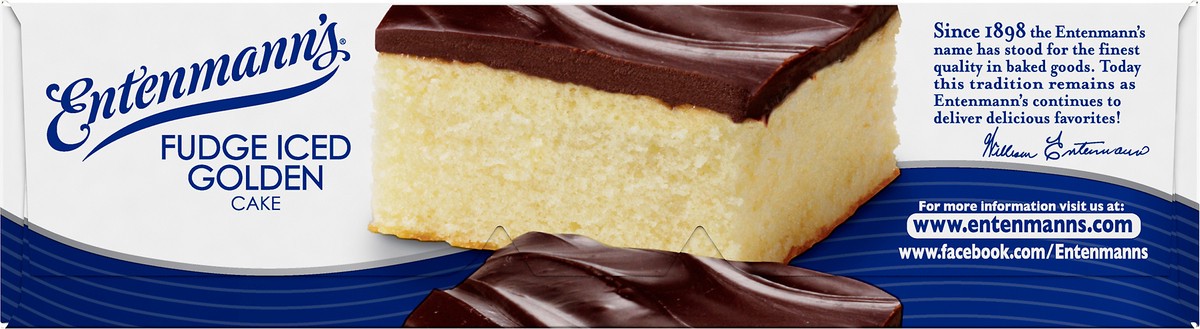 slide 4 of 10, Entenmann's Fudge Iced Golden Cake, 19 oz, Iced Cake, Box, 1 ct